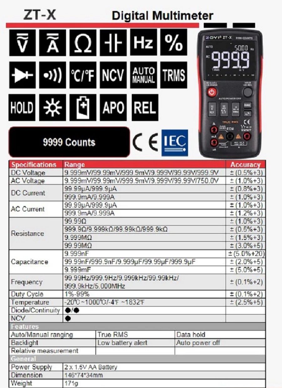 ZOYI ZT-X-5